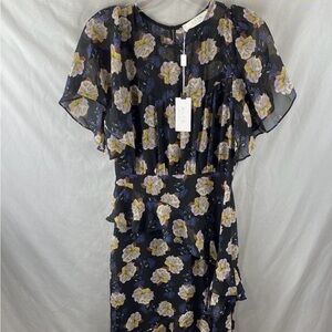 Astr Black Floral Maxi Dress